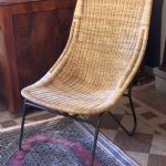 859 7078 WICKER CHAIR